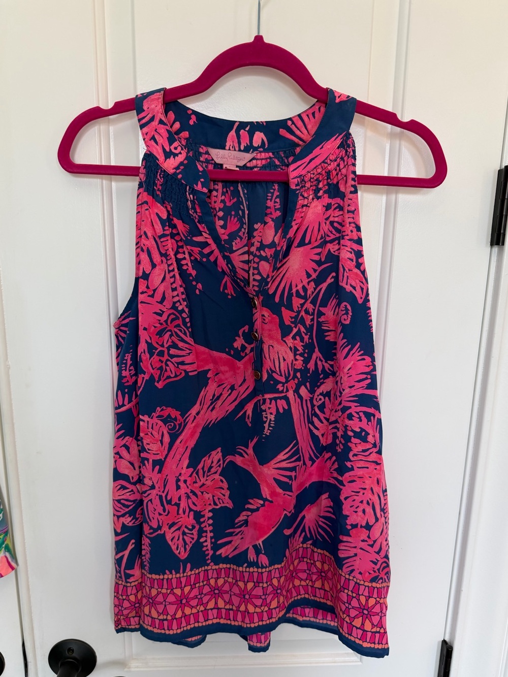 Lilly Pulitzer silk tank top